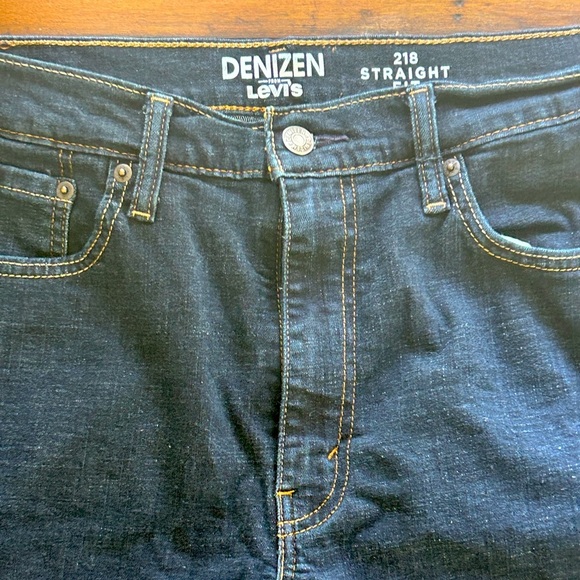 Levi's Denizen Blue 218 Straight Fit Blue Jeans Size 36 W x 30 L - Picture 15 of 15